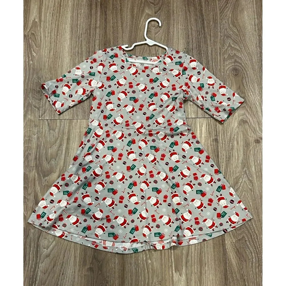 Dress girls size 6 Santa Holiday Christmas